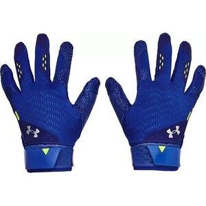 Mens UA Under Armour Bryce Harper Pro Batting Gloves Blue Baseball 1365465  Sz S